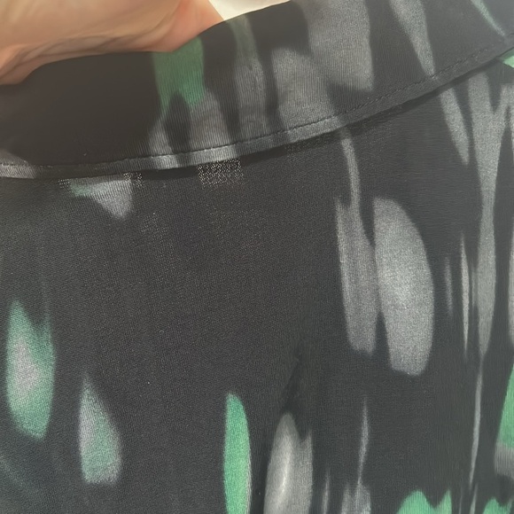 Vintage Y2K Orwell mesh green black crossover top size 10 or large - Picture 8 of 8